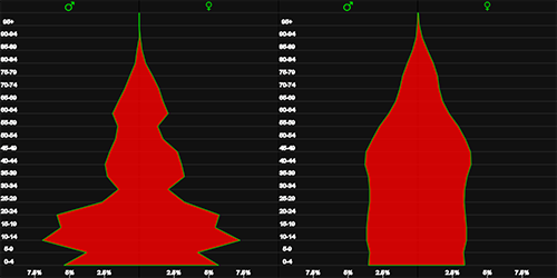 WORLD POPULATION PYRAMID